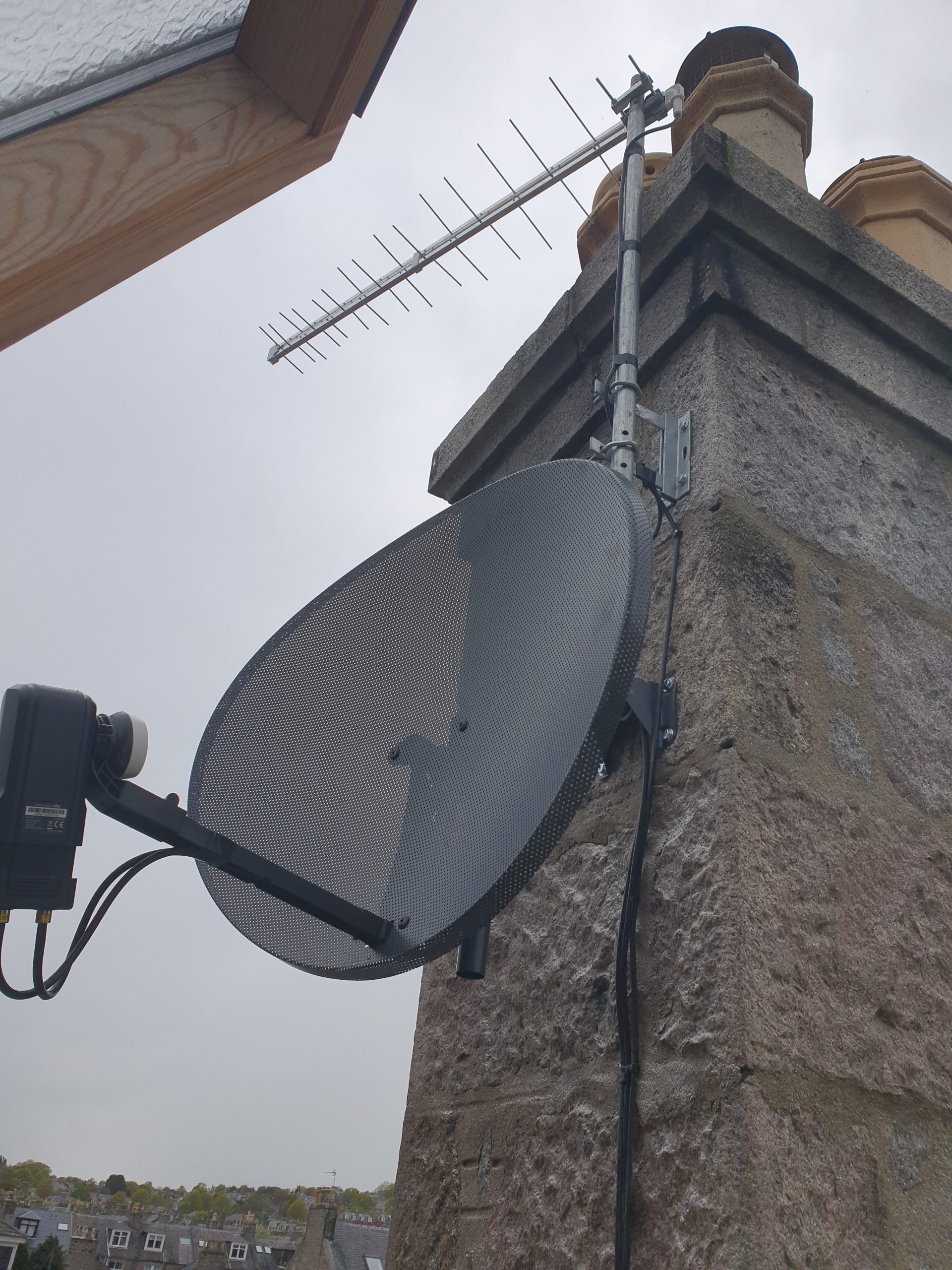 Satellite dish installation by RightView Installations